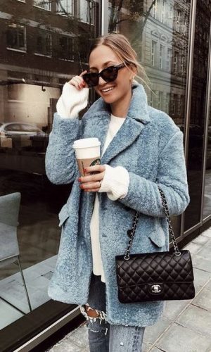 casaco de pelúcia, moda, estilo, tendência, teddy bear coat, fashion, style, trend, outfit