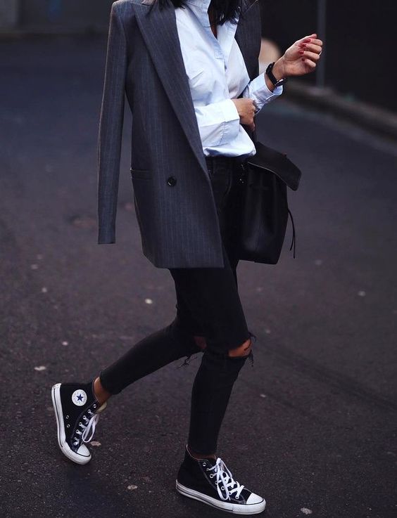 Vinte Looks com um All Star Chuck Taylor de Cano Alto - Gabi May