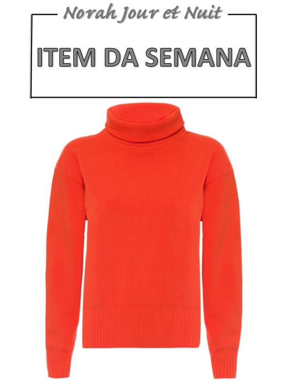 tricot laranja, item da semana, link afiliado, moda, estilo, looks, combinação, orange sweater, fashion, style, outfit, item of the week, affiliate link