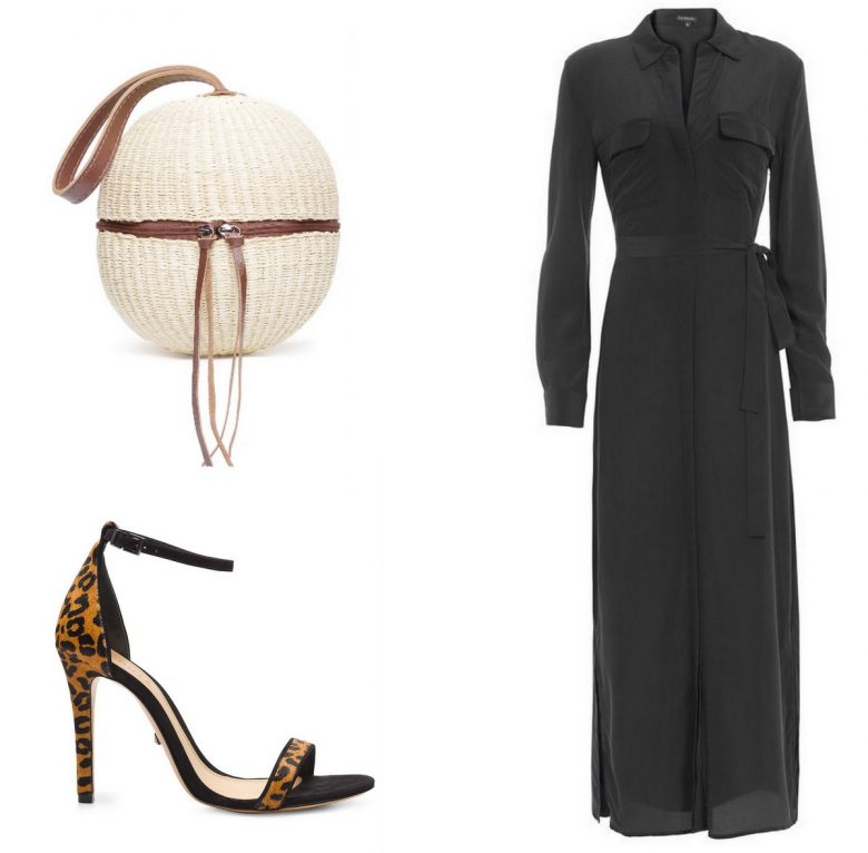 bolsa de palha, um item e cinco looks, look festa chemise