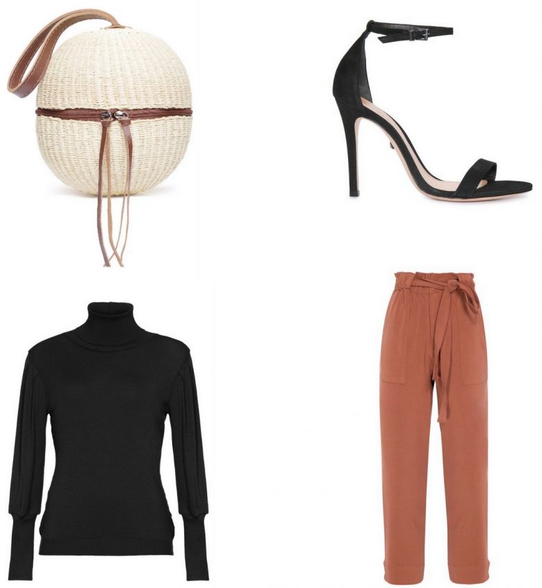 bolsa de palha, um item e cinco looks, look trabalho calça clochard