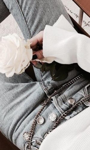 cinto de corrente, look, tendência, moda, chain belt, fashion trend