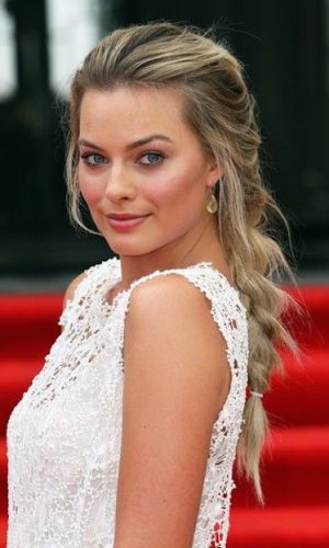 beleza, cabelo, penteado, margot robbie, beauty, hair, hairstyle, braid, trança