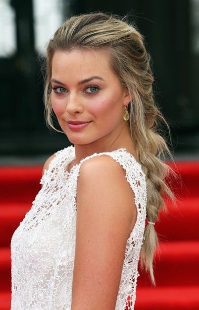 beleza, cabelo, penteado, margot robbie, beauty, hair, hairstyle, braid, trança