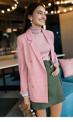 look rosa e verde, color block, pink and green
