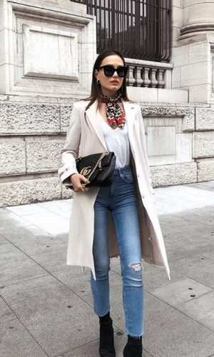lenço no pescoço, moda, estilo, looks, inspiração, truque de estilo, styling trick, fashion, neck scarf, outfits