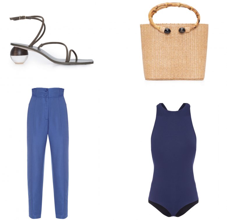 calça azul com cós alto, item da semana, looks, moda, high-waisted blue pants, item of the week, outfits