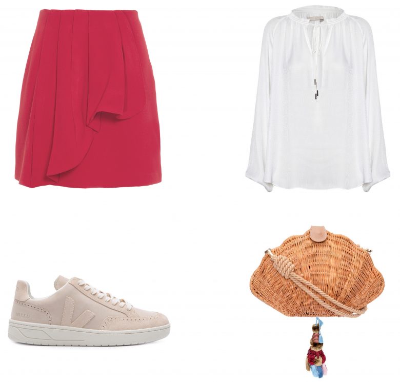 minissaia vermelha, item da semana, moda, estilo, looks, red miniskirt, item of the week, fashion, style, outfit