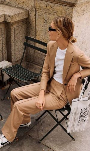 blazer camelo, looks, moda, camel blazer, fashion, outfit