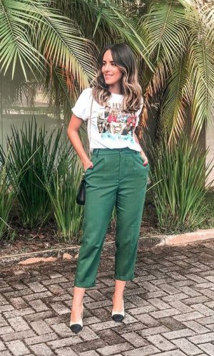 calça verde, look do dia, gabi may, green pants, outfits, fashion
