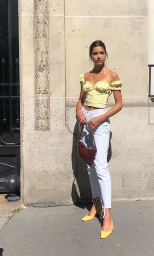calça clara, moda, street style, white pants