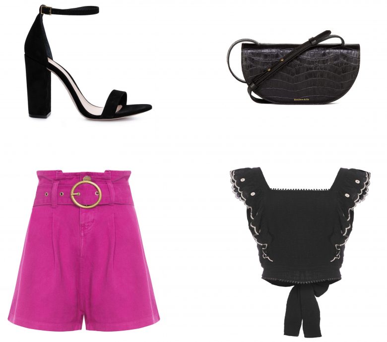 short clochard rosa, item da semana, looks, paperbag shorts, outfits