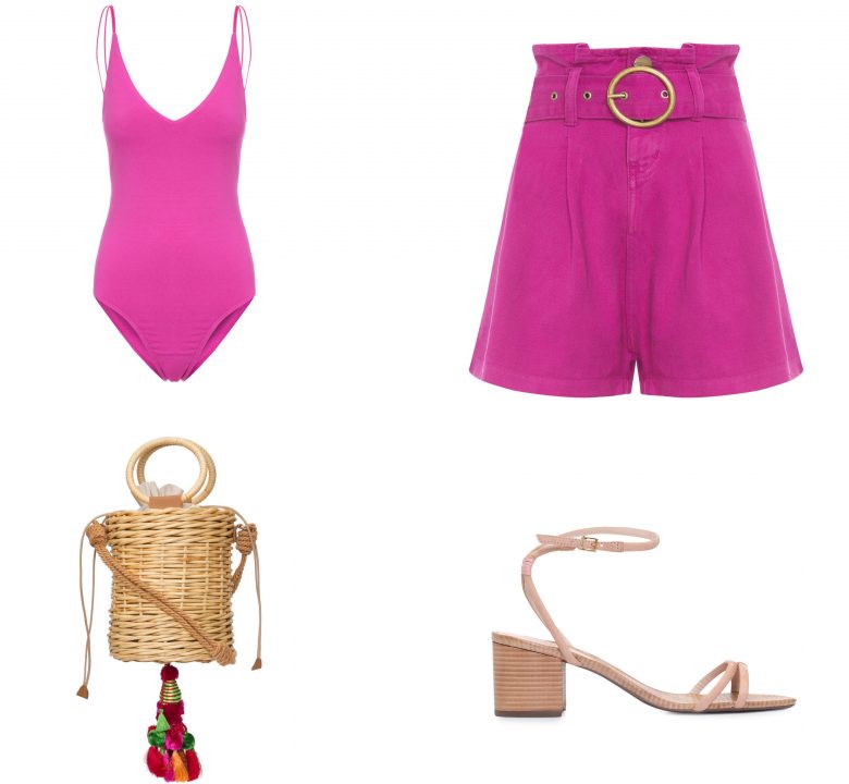 short clochard rosa, item da semana, looks, paperbag shorts, outfits